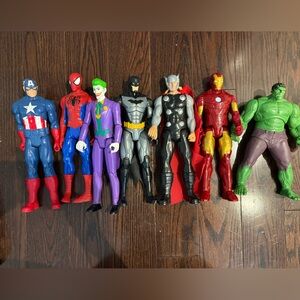 Superhero Action Figures - Lot of 7